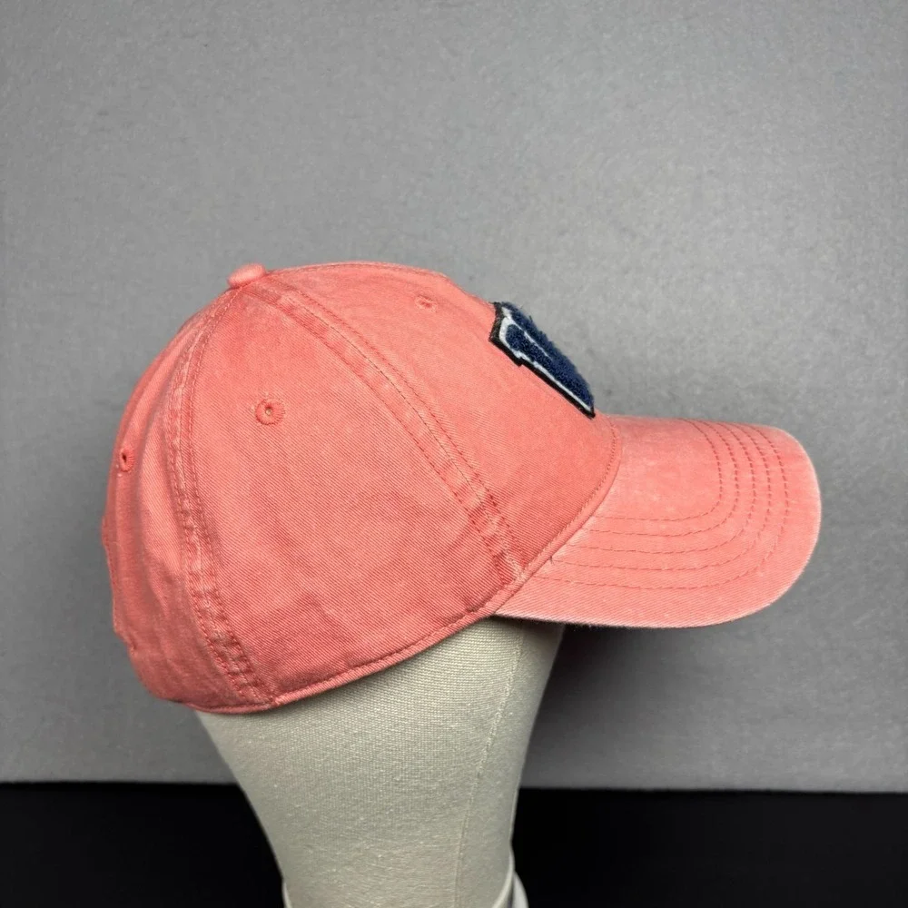 VA Virginia Hat Cap Washed Orange/ Pink Strapback Baseball Cap Unisex Adult OSFM